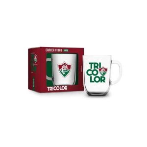 Caneca de Vidro Toronto 300ml Fluminense Brasfoot