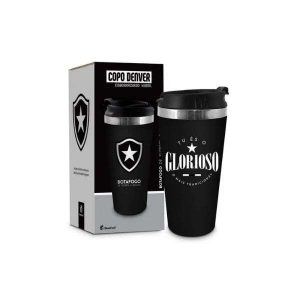 Copo Térmico Emborrachado 450ml Botafogo Brasfoot