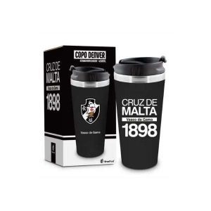 Copo Térmico Emborrachado 450ml Vasco Brasfoot