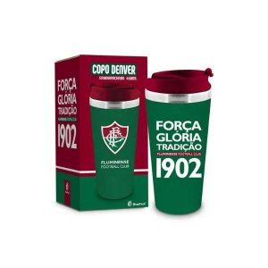 Copo Térmico Emborrachado 450ml Fluminense Brasfoot