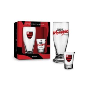 Kit Tulipa + Copo de Dose Flamengo Brasfoot