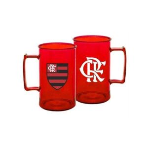 Caneca Acrílica 400ml Flamengo Brasfoot