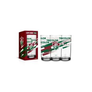 Copo de Vidro 300ml FLuminense Brasfoot