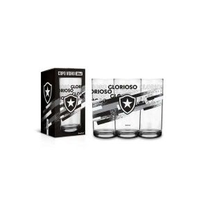 Copo de Vidro 300ml Botafogo Brasfoot