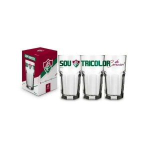 Copo de Vidro 520ml Fluminense Brasfoot