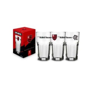 Copo de Vidro 520ml Flamengo Brasfoot