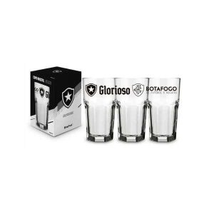 Copo de Vidro 520ml Botafogo Brasfoot