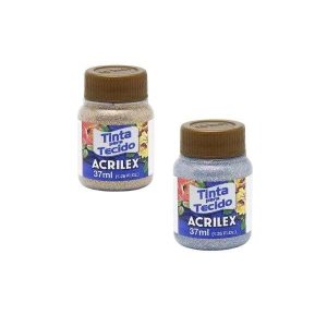Tinta p/ Tecido c/ Glitter 37ml Acrilex