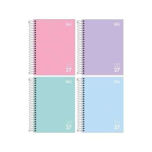 Agenda Espiral Dária Zip Colors 2027 Tilibra