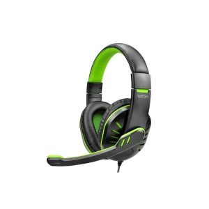 Headset Gamer Line Estéreo Driver P3 Preto e Verde Letron