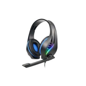 Headset Gamer Gank Preto E Azul Letron