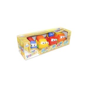 Kit de Caminhões Infantis Tiny Trucks Tutty Toys