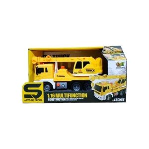Caminhão Guindaste de Obra c/ Luzes e Sons DK Toys