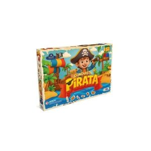 Jogo de Tabuleiro Conquista Pirata Pais&Filhos
