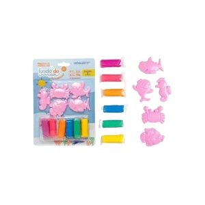 Kit Massinha de Modelar + Ferramentas Fundo do Mar Leo&Leo