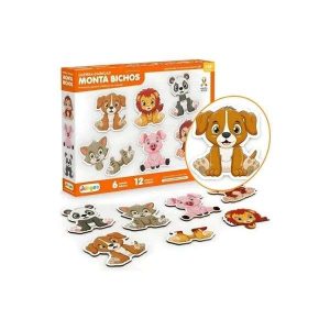 Quebra-Cabeças Monta Bicho Junges Brinquedos