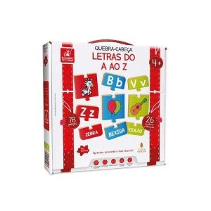 Quebra Cabeça Letras do A ao Z Brincadeira de Criança