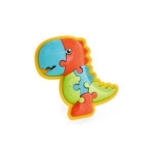 Quebra Cabeça de Encaixe na Solapa Dinossauro Usual Brinquedos